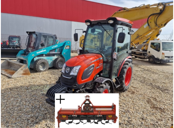 Tractor Kioti CK 4530CH cu Cabina + Freza Rotativa ZAF/ND 125 PROMO de vanzare