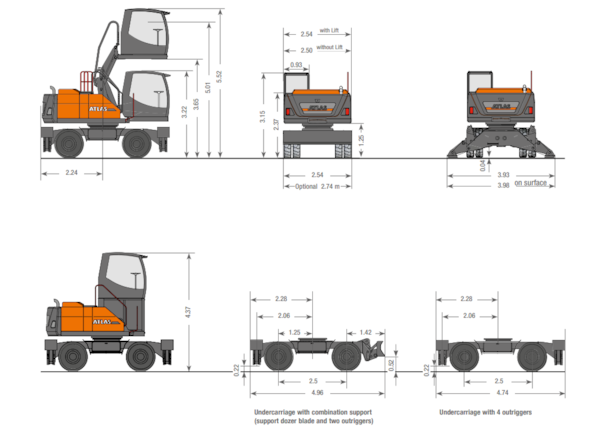 Excavator Industrial Atlas 180MH de vanzare
