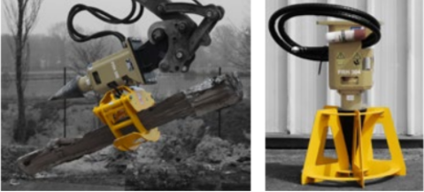 Despicator de lemne RABAUD FRH 406 -- miniexcavator 2 - 6 t. de vanzare