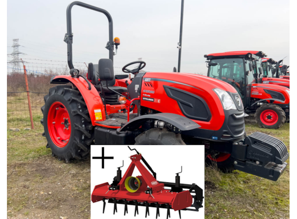 Piese Tractor Kioti DK 5020HS ROPS + Grapa Rotativa F61-170 PROMO de vanzare
