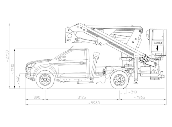 Nacela Autosasiu Multitel MXE160 -Isuzu 4x4 de vanzare