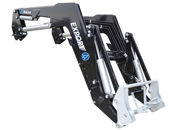 Incarcator frontal tractor ARGNANI & MONTI EXPORT mt. 3,85 - cu sistem hidraulic de autoaliniere --  80 - 120 CP -- de vanzare