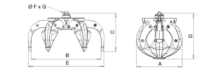 Graifer Idrobenne PFO-4/180    de vanzare