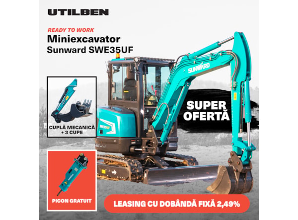Miniexcavator SUNWARD SWE 35UF + PICON GRATUIT de vanzare