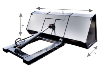 Cupa stivuitor UtilMAX Stekro art. 331 , 1500 mm - High dump de vanzare