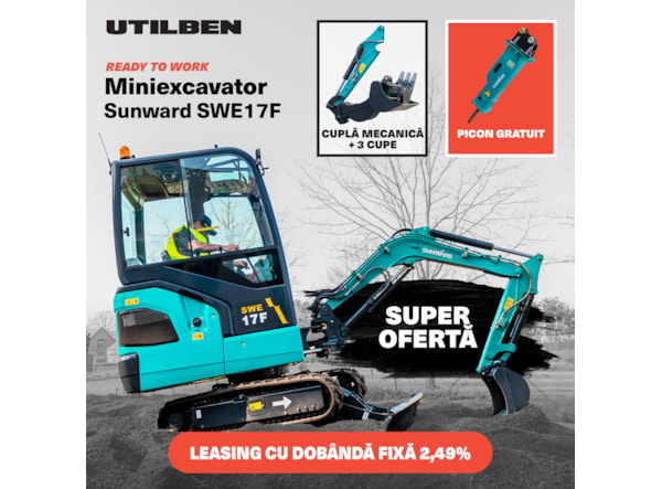 Miniexcavator SUNWARD SWE 17F + PICON GRATUIT de vanzare