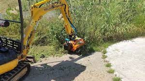 Tocator vegetatie - excavator Berti GREEN/SB 80 -- miniexcavator 1.5 - 2.5 tone, Ø 2cm de vanzare
