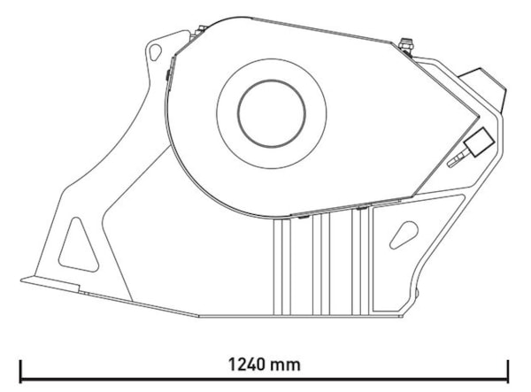 Cupa de concasare constructii MB Crusher MB-C50 S4 -- excavatoare  6 - 10 t. de vanzare