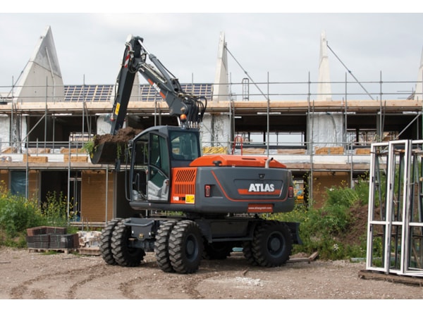Excavator pe roti Atlas 140W, Garantie 12 luni de vanzare