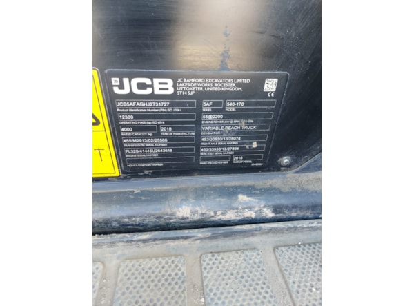 Stivuitor Telescopic JCB 540-170 de vanzare