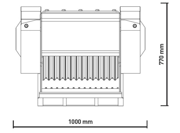 Cupa de concasare constructii MB Crusher MB-C50 S4 -- excavatoare  6 - 10 t. de vanzare