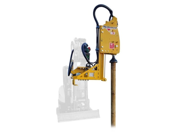 Placa de batut stalpi RABAUD VIBRESCOPIC PRO 17/35 - miniexcavator 1.5-3.5 t de vanzare
