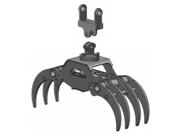 Graifere GRP 250-7  cu rotator -- Excavator 5 - 8 t --