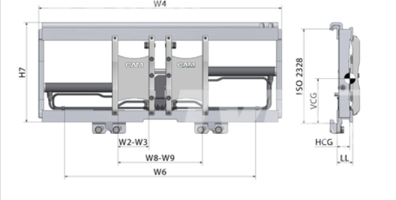  CAM PH35.110 - Pozitionator furci fara translatie laterala. de vanzare