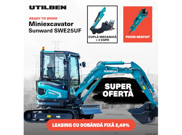 Miniexcavator SUNWARD SWE 25UF + PICON GRATUIT de vanzare