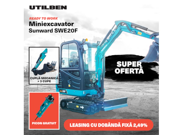 Miniexcavator SUNWARD SWE 20F + PICON GRATUIT de vanzare