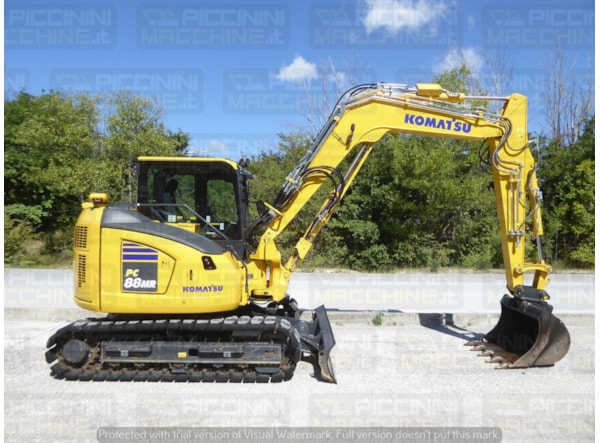Excavator senile Komatsu PC88MR-11 de vanzare