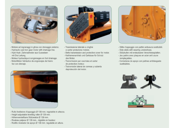 Tocator vegetatie - excavator Berti RA/SB  115  -- midiexcavator 7.5 - 9.5 tone, Ø 7cm de vanzare