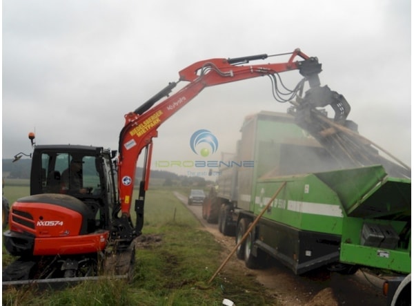  Idrobenne Graifer cu 2 palete DG 50+GRI - miniexcavator 3,5 - 5 t. de vanzare