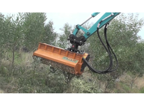 Tocator vegetatie - excavator Berti PARK/SB 110 - -midiexcavator 6 - 8 tone, Ø 6 cm de vanzare