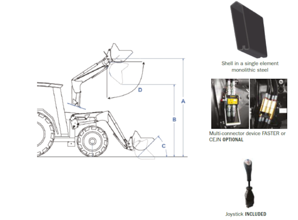 Incarcator frontal tractor ARGNANI & MONTI TOPLINE M 120 - 170 CP, 6 cilindri. de vanzare